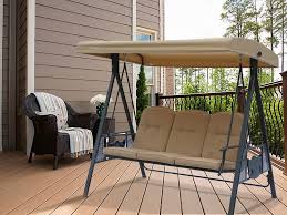 Garden winds replacement canopy specifications. Arlmont Co Herbert 3 Person Outdoor Duluxe With Thick Comfortable Cushion Waterproof Winter Rain Cover Porch Swing With Stand Reviews Wayfair