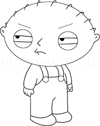 How To Draw Stewie Griffin From The Family Guy, Step By Step, Drawing  Guide, By Dawn - Dragoart