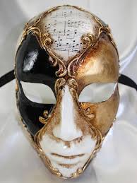 Black And White Masquerade Masks Full Face Vivaldi Volto Venetian Mask Venetian Masks Gold Masquerade Mask Mask