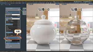 プリンシプルBSDFでガラスの作り方 - Blenderであそんでみた