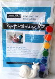 Make Your Own Craft Kit To Sell Using Our Range Of Low Cost Pottery Animal Shapes Strips Of Small Paint Pots Crafts To Make And Sell Crafts To Make Craft Kits