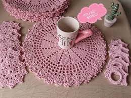 ola kit sousplats rosa bebe informacoes e orcamento direct sousplat jogoamericano casadecor me tutoriais de croche renda croche modelos de croche