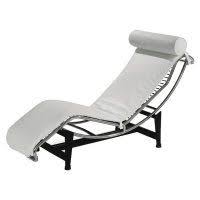 White leather chaise lounge chair. White Leather Chaise Lounge With High Density Relaxing Cushion Leather Chaise Lounge White Chaise Lounge Chaise Lounge