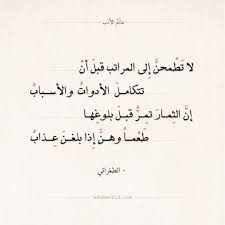 شعر الطغرائي لا تطمحن إلى المراتب قبل أن عالم الأدب Reassurance Quotes Words Quotes True Quotes