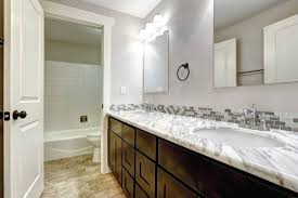 The 61 clarissa honey oak double sink vanity exemplifies how clean, contemporary designs can still add a unique style to a bathroom. How Much Space Do You Need Between Double Vanity Mirrors Home Decor Bliss
