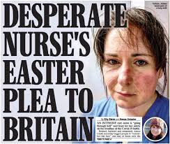 DESPERATE NURSE'S EASTER PLEA TO BRITAIN