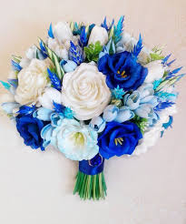 Freesia Eustoma Tulip Rose Lavender Bridal Bouquet Blue Etsy Bridal Bouquet Blue Bridal Flower Bouquet Blue Bridal Bouquet