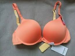 Soutien gorge push up taille 90 b avec noeud au millieu. Soutien Gorge 90b Push Up Vero Moda Orange Et Jaune Neuf Ebay