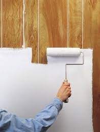Take the time to smooth out the bubbles. 4 Popular Wood Paneling Cover Up Ideas Secret Tips