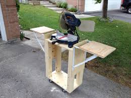 A Mobile Miter Saw Stand Woodworking Jigsaw Miter Saw Diy Table Saw
