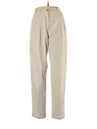 Details About L L Bean Women Ivory Dress Pants 8 Tall