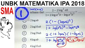 Solusi alin on mipa pt th 2015 tk wilayah awk pdf. Pembahasan Soal Unbk Matematika Ipa Sma 2018 No 1 Logaritma Youtube