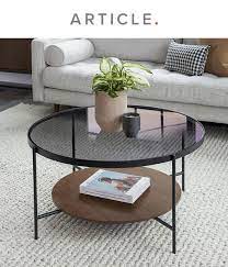 Vitri Walnut Coffee Table Coffee Table Coffee Table Living Room Modern Coffee Table Small Space