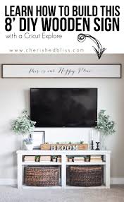Diy Large Wooden Sign Using Cricut Explore Air Cherished Bliss Wooden Signs Diy Wooden Signs Home Decor Tips