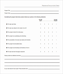 Program Evaluation Template Kozen Jasonkellyphoto Co