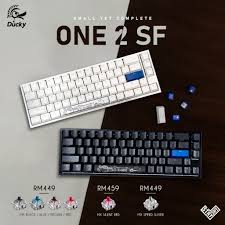 The sf is the one 2 mini but with the arrow and delete keys i absolutely needed for writing papers. Ducky One 2 Sf White Mechanical Keyboard Cherry Mx Black Brown Blue Red Silent Red Speed Shopee Malaysia