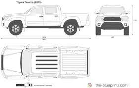 Introduction outline of new features the following changes have been made for the 2013 model year. Toyota Tacoma Double Cab Vector Drawing