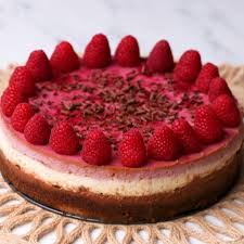 Raspberry Chocolate Greek Yogurt Cheesecake Recipe By Tasty Recipe Greek Yogurt Cheesecake Cheesecake Recipes Desserts