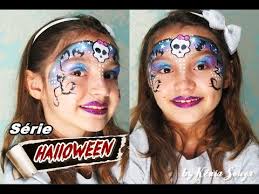 Caveirinha Pintura Rapida Para Festas Maquiagem Halloween Para Criancas Youtube