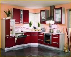 The other kitchen design is decorated with country kitchen design and this kitchen cabinet is designed with red color design. 20 Exciting Red Themed Kitchen Designs Ideas Red Kitchen Cabinets Kitchen Design Small Kitchen Cupboards Design