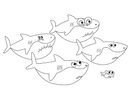 Baby shark party time kids. Baby Shark Coloring Pages Coloring Pages Baby Shark Pictures To Color Baby Shark Coloring Baby Shark For Coloring Baby Shark Coloring Sheets Baby Shark Colouring Book I Trust Coloring Pages