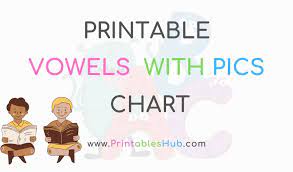 Sound recognition (consonants and short vowels). Free Printable Vowels Charts For Kindergarten Preschool With Pictures Pdf Printables Hub