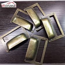 The metal filing cabinet inserts are not included. Diy Materials Cast Iron Chest Drawer Cupboard Filing Cabinet Label Insert Holder Cup Pull Home Furniture Diy