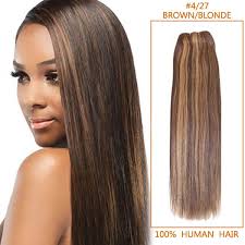 Get deals with coupon and discount code! 30 Inch 4 27 Brown Blonde Straight Indian Remy Hair Wefts