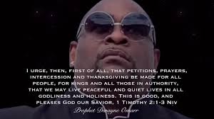 People of God, we are commanded to pray for our president.#dwayneomarr...