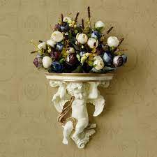 背景牆面掛件北歐式客廳創意牆壁輕奢掛飾壁掛花盆牆上花瓶裝飾品 hanging flowers flower art flower arrangements