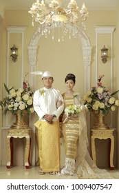 Pngtree offers hd romantic prewedding background images for free download. Myanmar Wedding Dress Stock Photo Edit Now 1009407547