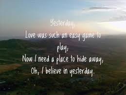 Hi, i'm auditioning for the role of eridan ampora and i'll be singing half the man i used to be by nirvana. Soundhound A Twitter Suddenly I M Not Half The Man I Used To Be What Sad Beautiful Lyrics To This Classic Beatles Http T Co 8zdg95hgem