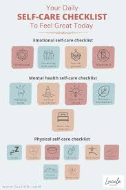 The importance of self care checklist. Your Daily Self Care Checklist To Feel Great Today Lucilehr Com