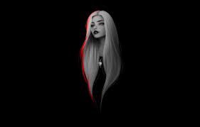 Whatever type of black mens hairstyles you are looking for, we've got the best classic, sporty, trendy, business, retro, casual, and all… Wallpaper Girl Dark Long Hair Minimalism Red Eyes Artwork Black Background Necklace White Hair Simple Background Images For Desktop Section Minimalizm Download