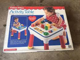 Fisher Price Vintage Activity Table 1992 With Original Box Guc Please See Pictures Vintage Fisher Price Fisher Price Fisher