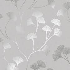 Holden Products Wallpaper Inn Store Silver Wallpaper Grey Wallpaper Leaf Wallpaper