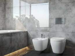 These hard wearing, quality porcelain tiles look amazing as modern kitchen tiles or as contemporary living room tiles. Cement Grey High Gloss Large Porcelain Tiles 80x80 Wall Floor Kitchen Bathroom Ebay