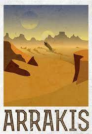 Dune Arrakis Fictional Travel Print Wall Art Choose Either A Rolled Print Or Amazing Float Frame In 2021 Retro Travel Poster Space Travel Posters Travel Posters