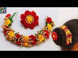 Diy How To Make Flower Pollen Veni Youtube Flower Hair Accessories Floral Accessories Hair Flower Making