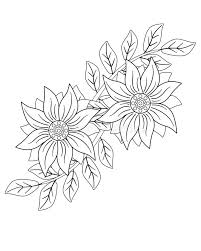 Check spelling or type a new query. Two Large Flowers With Small Leaves Vector Linear Drawing For Coloring Flowers With Leaves Spring And Summer Pattern For Colo Stock Vector Illustration Of Flowers Botanical 171920501