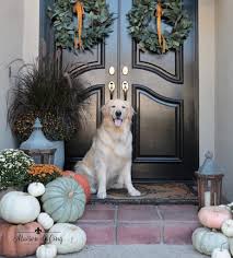 Looking for some inspiration for your fall décor? Traditional Fall Porch Autumn Outdoor Decorating Ideas