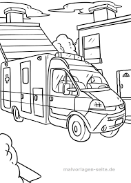 Malvorlage Krankenwagen Fahrzeuge Malvorlagen Kinder Malbuch Vorlagen