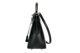Hermès Kelly 32 Box Leather Sellier Black | Luxussachen.com