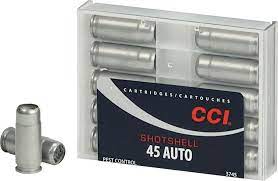 Packed in reusable boxes of 10 shotshells. Cci Pest Control 45 Auto 120 Grain Centerfire Shotshells Academy