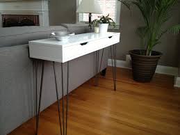 Ikea Hack Ekby Alex Shelf 26 Hairpin Legs Console Table With Storage Consoletable Ikea Konsolentisch Kommode Modern Ikea
