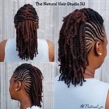 The braided mohawk is a fantastic and modern version of the 70s and 80s punk rock hairstyle with the difference that, instead of shaving the sides of your head, you can now braid your hair. Twist Natural Hair Cornrows Mohawk Novocom Top