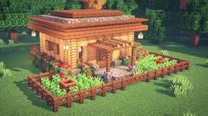 This minecraft survival house, designed and built by youtuber folli, looks challenging to replicate, with its fancy roof. Minecraft How To Build A Simple Survival House Starter House Youtube