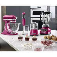 Liebesapfelrot, creme, altrosa, schwarz, frosted pearl, pistazie New Kitchenaid 2 Speed Hand Immersion Blender Cranberry Khb1231cb Powerful Kitchenaid Countertop Mixers Home Garden