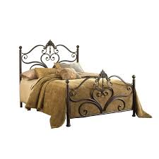 Hillsdale Furniture Newton King Metal Bed, Antique Brown