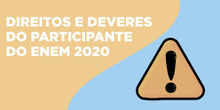 Termina a solicitação de atendimento especializado do enem impresso. Direitos E Deveres Do Participante Do Enem Pensar Ead